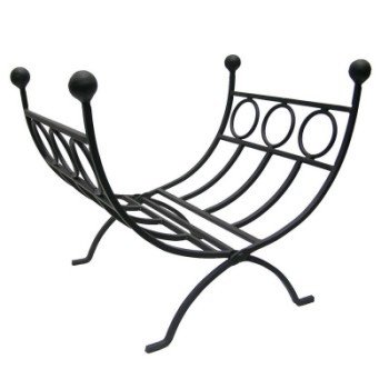 CASTLE LIVING CIRCLE DESIGN FOLDING LOG RACK