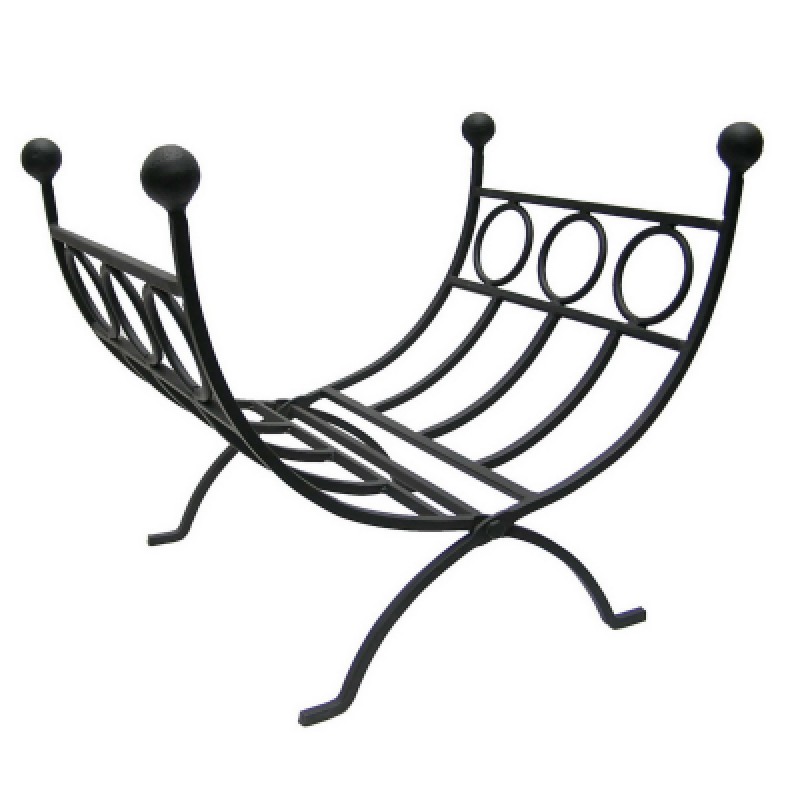 CASTLE LIVING CIRCLE DESIGN FOLDING LOG RACK