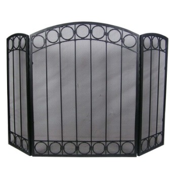 CASTLE LIVING 3PAN CIRCLE DESIGN FIRE GUARD 25