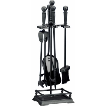 CASTLE LIVING GALLERY 5 PIECE COMPANION SET BLACK