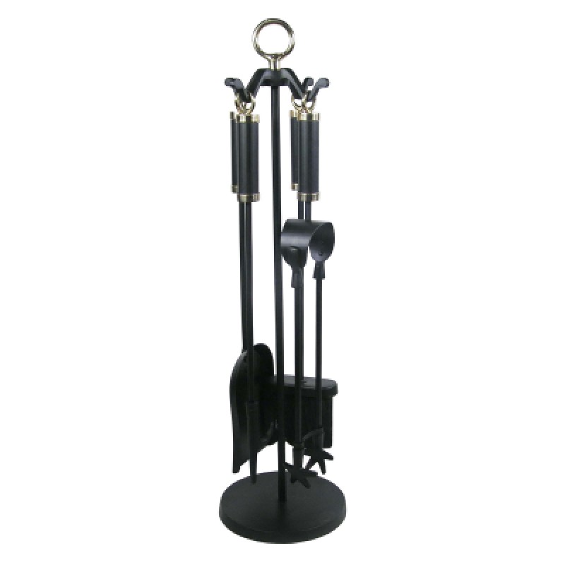 CASTLE LIVING COLUMN 5 PIECE COMPANION SET BLACK
