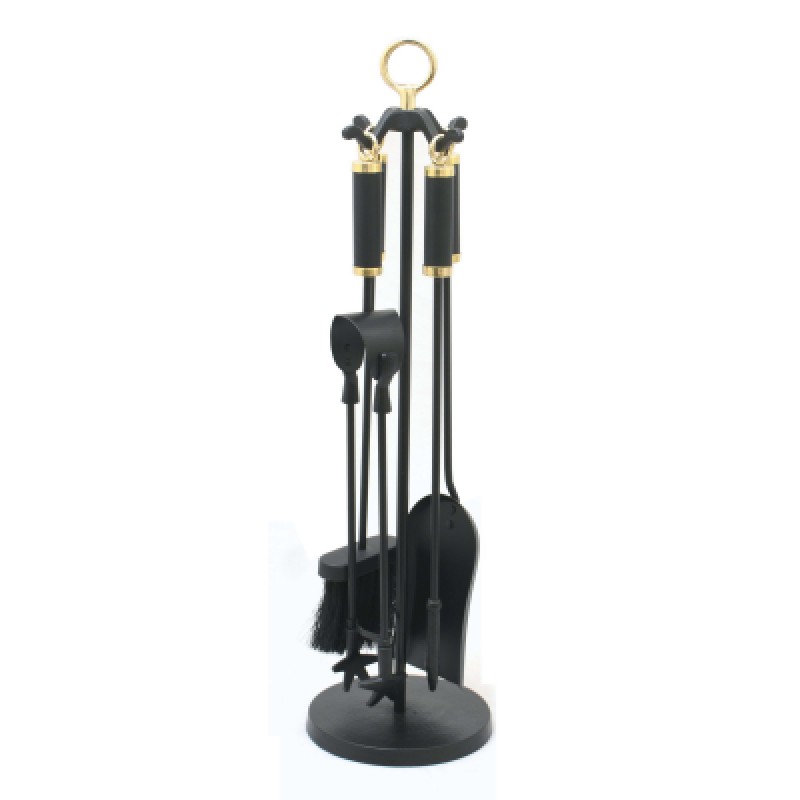 CASTLE LIVING COLUMN 5 PIECE COMPANION SET BLACK