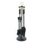 CASTLE LIVING COLUMN 5 PIECE COMPANION SET BLACK