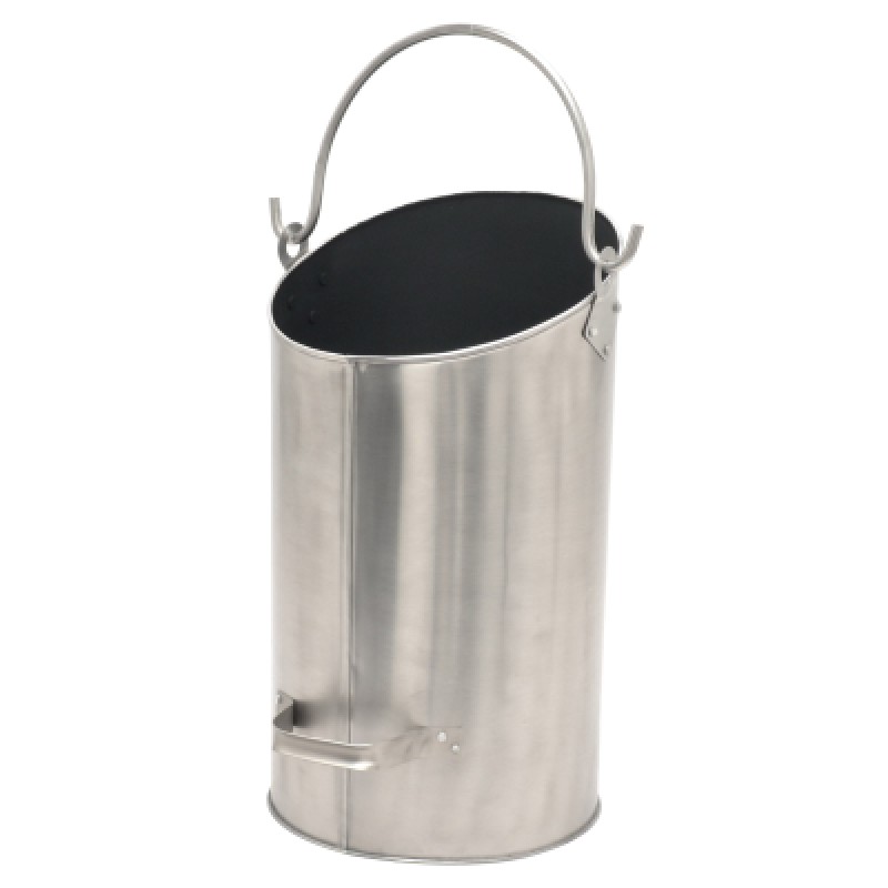 CASTLE LIVING STAINLESS STEEL ELLIPSE COAL HOD