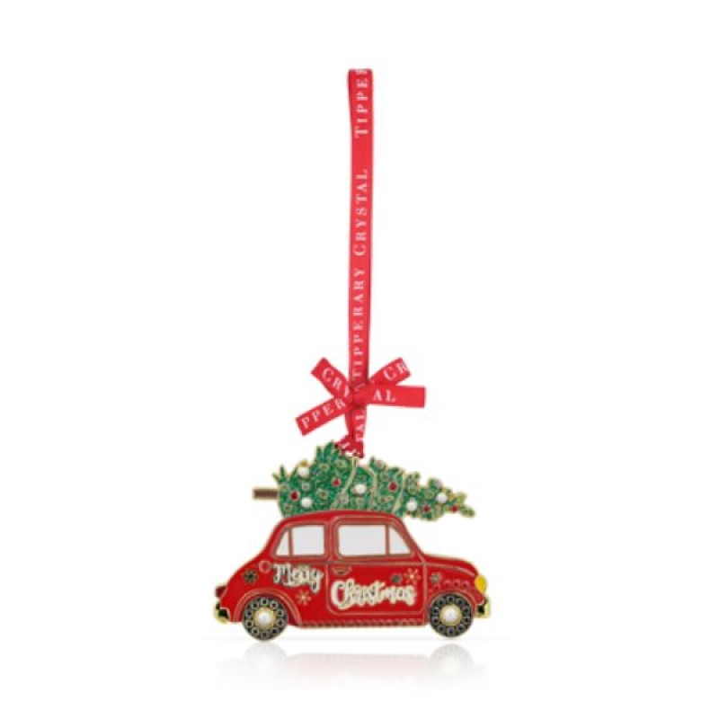 TC : XMAS SPARKLE CAR WITH TREE DECORATION