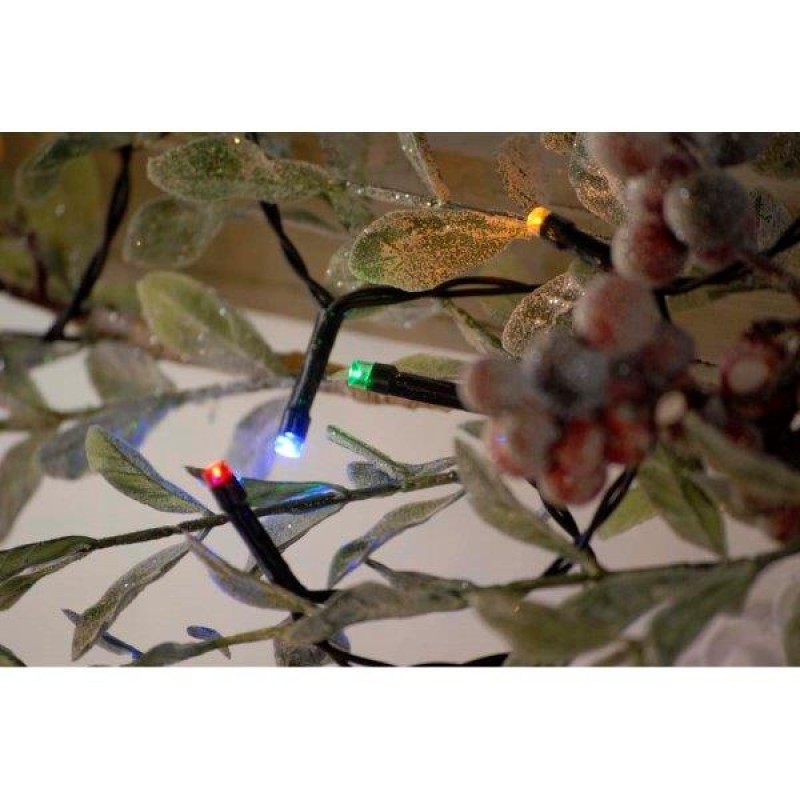 XMAS LIGHTS : 50 BO LED  TIMER STRING MULTI-COLOUR