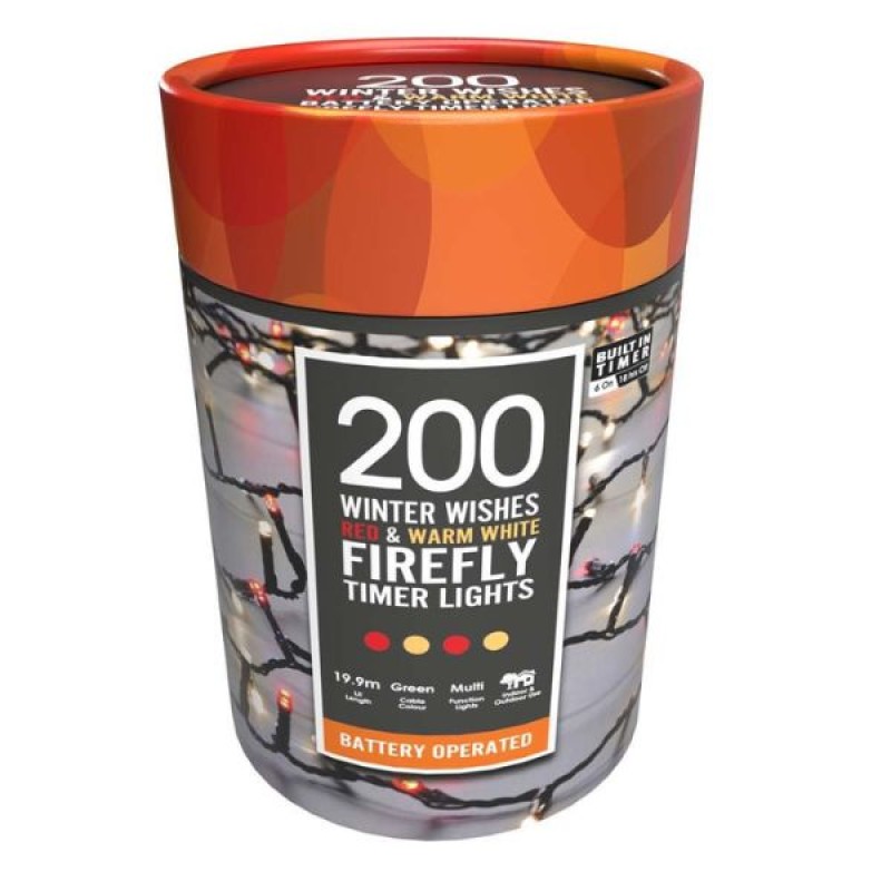 XMAS LIGHTS : 200  WINTER WISHES FIREFLY
