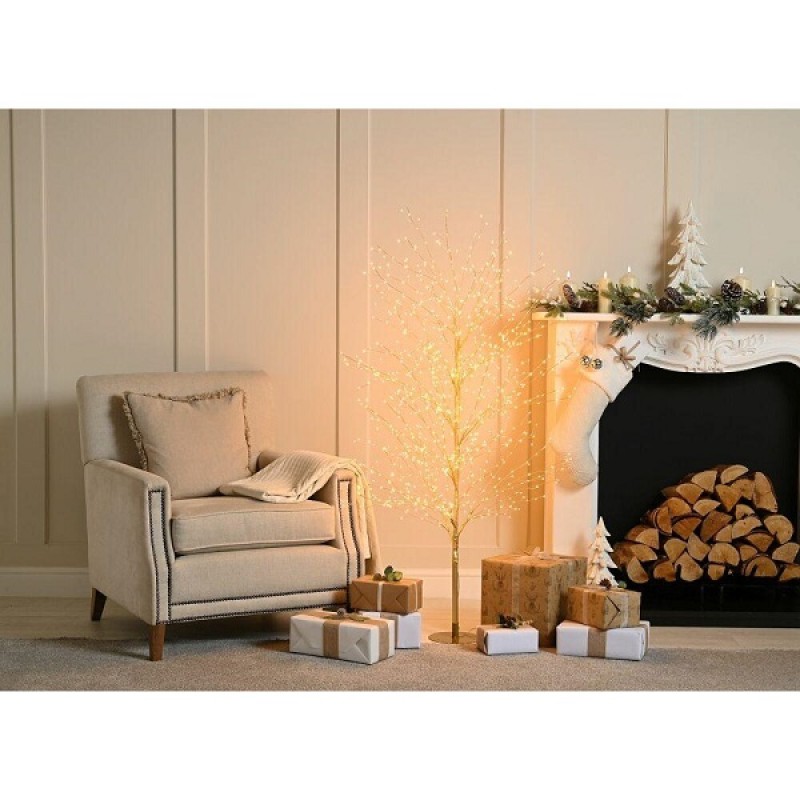 XMAS TREE : DEWDROP STARBURST TREE W/W 150CM
