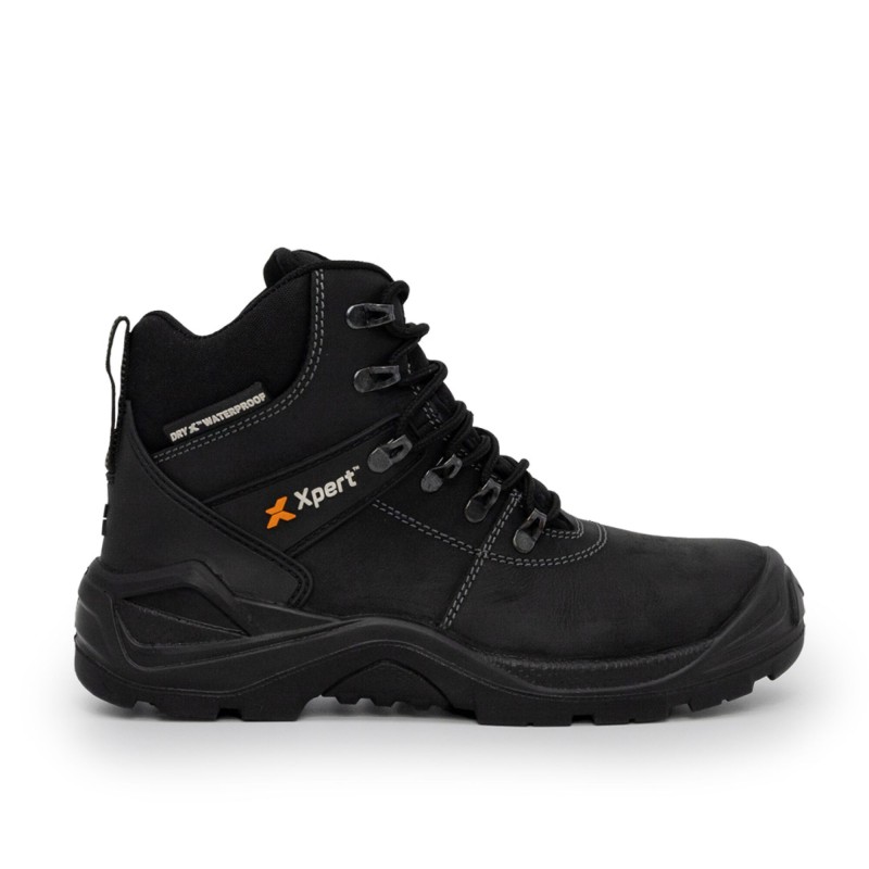 XPERT TYPHOON WATERPROOF SAFETY BOOT BLACK