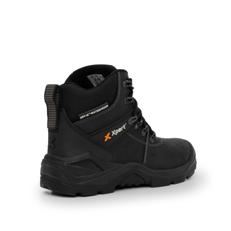 XPERT TYPHOON WATERPROOF SAFETY BOOT BLACK