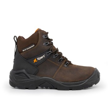 XPERT TYPHOON WATERPROOF SAFETY BOOT BROWN 