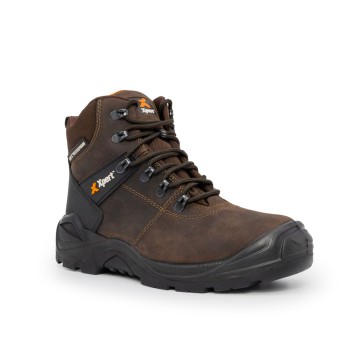 XPERT TYPHOON WATERPROOF SAFETY BOOT BROWN 