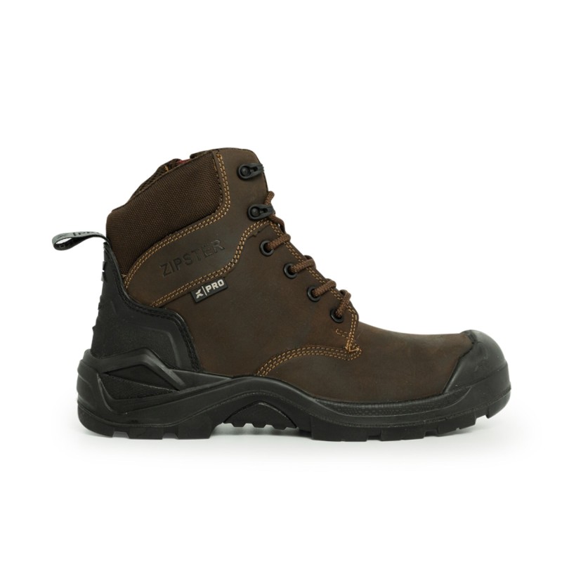 XPERT PRO ZIPSTER SAFETY BOOT BROWN