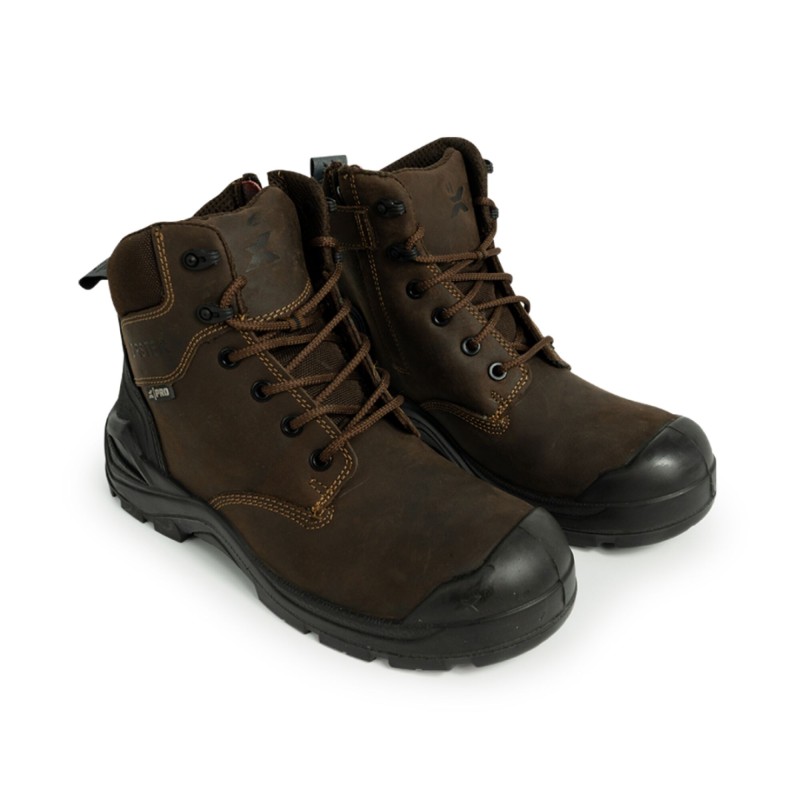 XPERT PRO ZIPSTER SAFETY BOOT BROWN