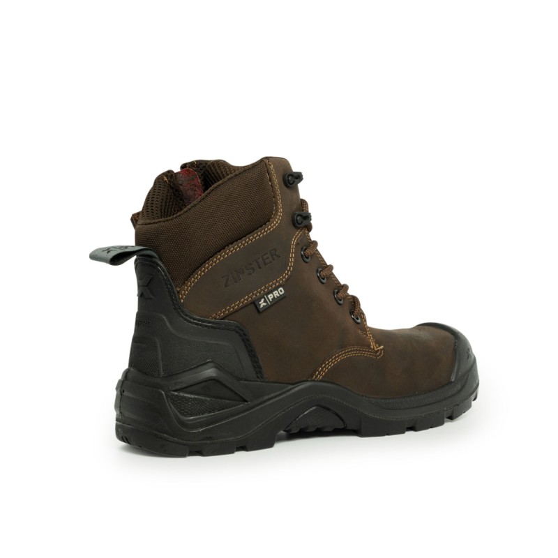 XPERT PRO ZIPSTER SAFETY BOOT BROWN