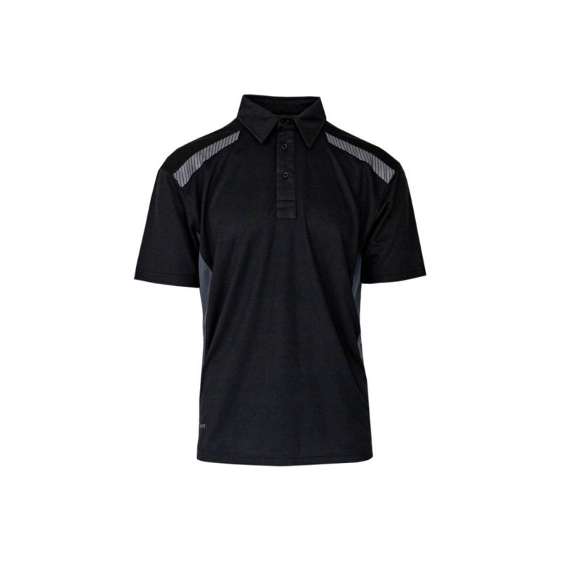 XPERT PRO STRETCH POLO SHIRT BLACK/GREY