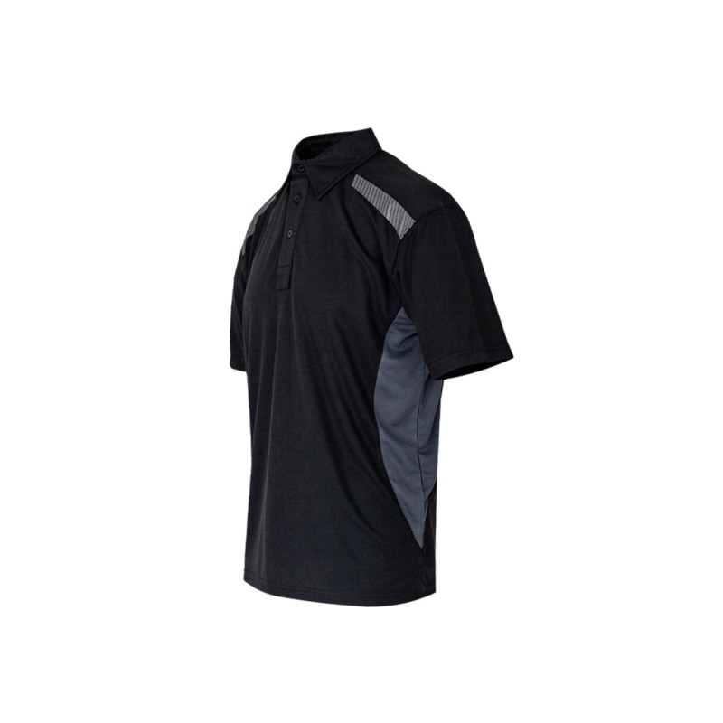 XPERT PRO STRETCH POLO SHIRT BLACK/GREY