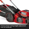 Einhell Power X-Change 36V Cordless Lawn Mower, 52cm Cutting Width, 4x5.2Ah Batteries, Steel Deck