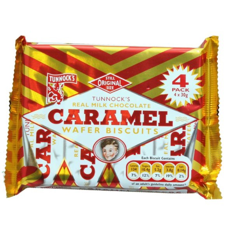 BF : CHOC CARAMEL WAFERS 4PK