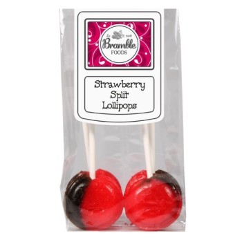 BF : STRAWBERRY SPLIT LOLLYPOPS