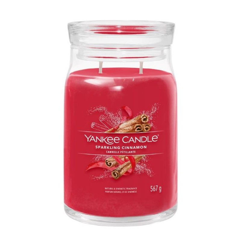 YANKEE : LARGE JAR - SPARKLING CINNAMON