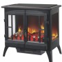 HH : ASPEN 3 SIDE DOUBLE DOOR STOVE BLACK 2KW