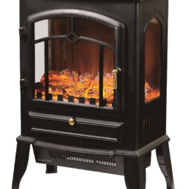 HH : AVALON 3 SIDE GLASS STOVE BLACK 2000W
