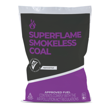 Smokeless Coal : Superflame 20kg - Black/Purple Bag