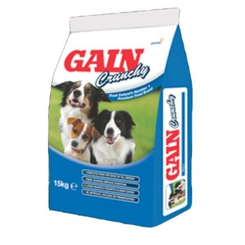 GAIN CRUNCHY DOG FOOD 15KG