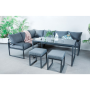 Garden Turniture MIRA L Shaped Dining Set 5pc