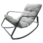 Garden Furniture Rocking Lounge Chair - Grey 