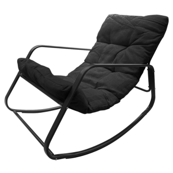 Garden Furniture Rocking Lounge Chair - Black
