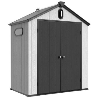 Garden Shed Plastic with Sloping Roof 8 x 8ft