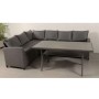 Garden Furniture CANTO L Corner & Polywood Table Set Grey