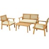 KM : GARDEN FURNITURE SET - TWO TONE