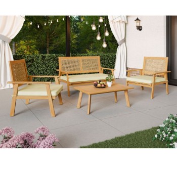 KM : GARDEN FURNITURE SET - TWO TONE