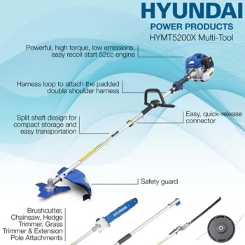 Hyundai Petrol 52cc Multi Tool