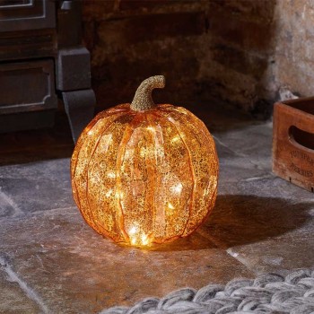 Inlit Golden Pumpkin - Large
