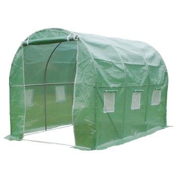 Polytunnel Greenhouse with Steel Frame D300 X H200 X W200CM