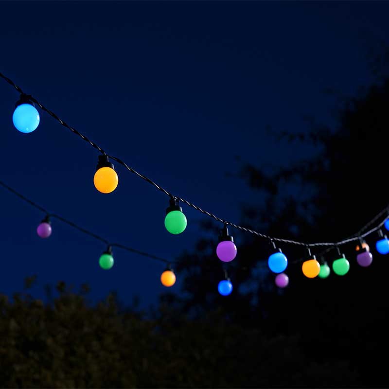 Multi Power Festoon Solar String Lights Set of 30