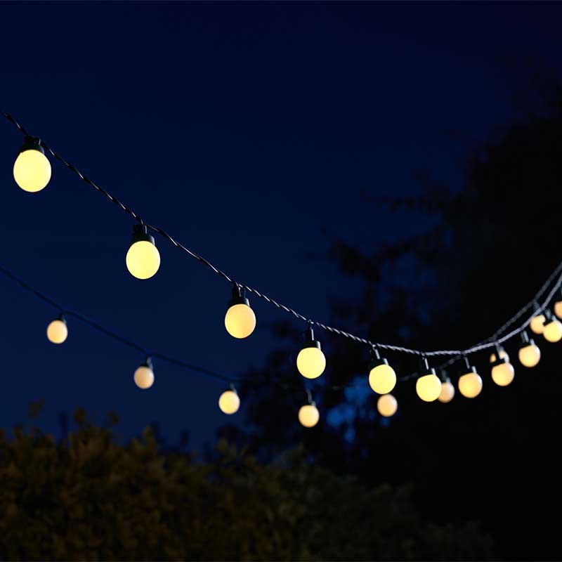 Multi Power Festoon Solar String Lights Set of 30