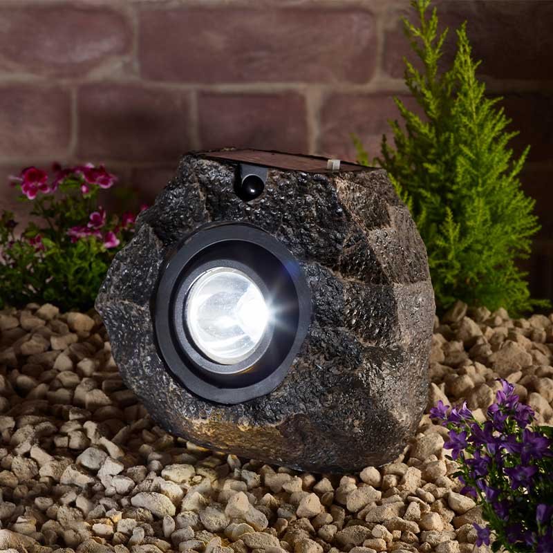 PIR Ultra Bright Solar MegaRock Spotlight 100L