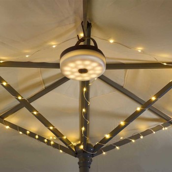 Portable Solar String Lights 10m, 100Leds Retractable 4in1