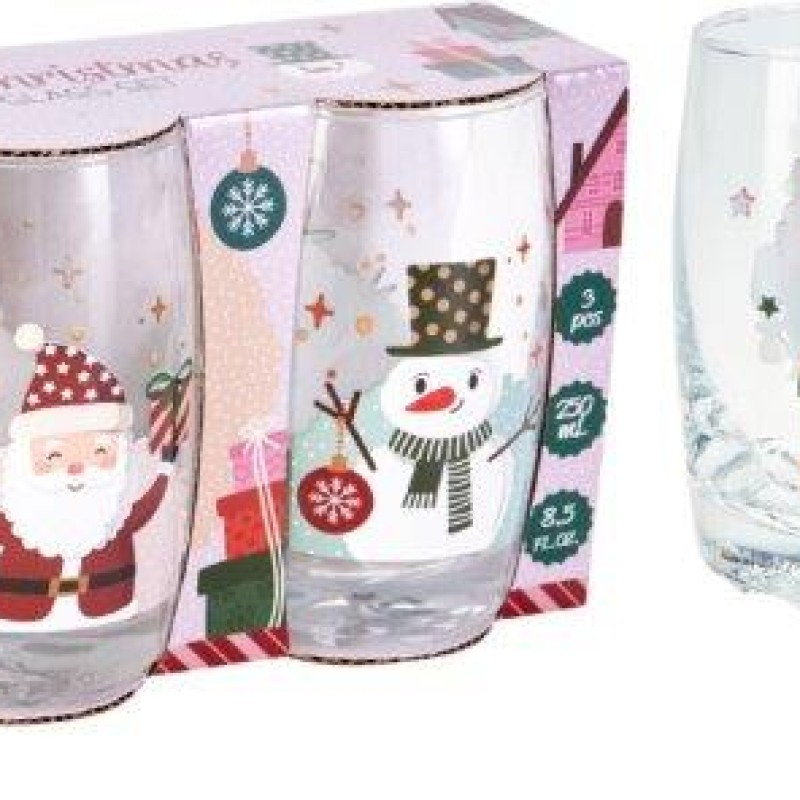 DRINKING GLASS SET OF 3 PCS