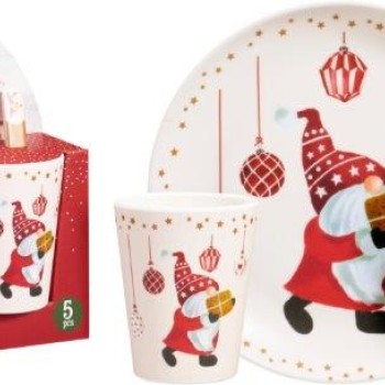 DINNER SET 5PCS MELAMMINE 