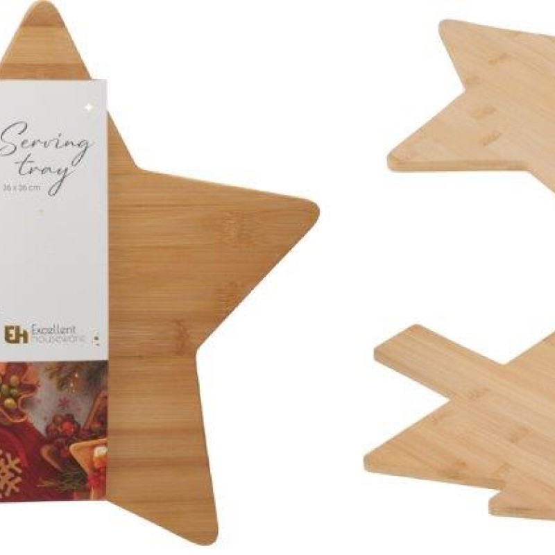 SERVING TRAY BAMBOO ASSORTED DESIGN