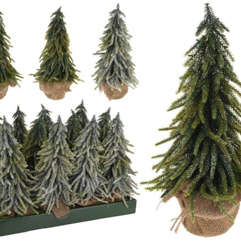 XMAS TREE IN POT 35CM ASSORTED DESIGN