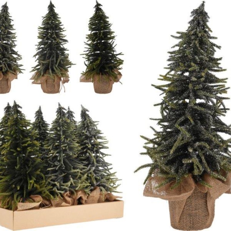 XMAS TREE IN POT 58CM ASSORTED DESIGN
