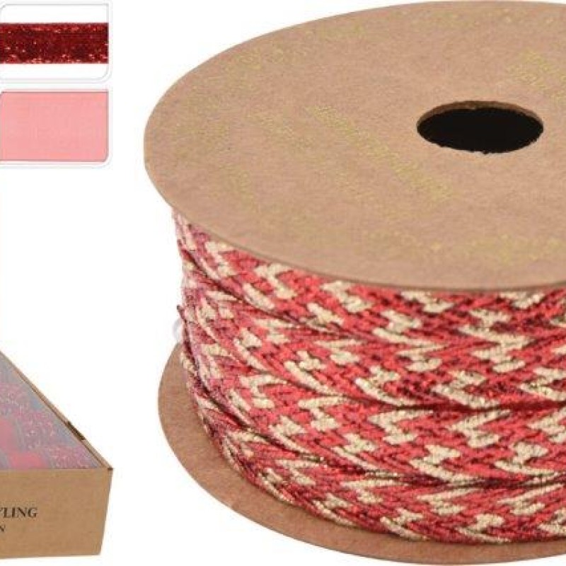 RIBBON 35MMX3M RED ASSORTED DESIGNS
