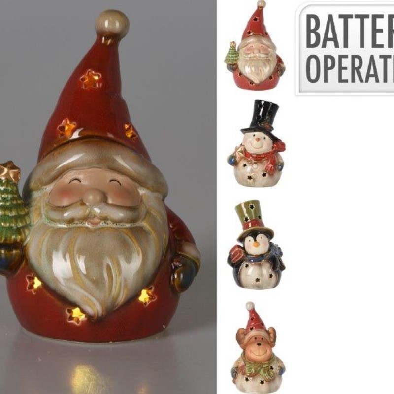 XMAS FIGURE WITH LED 12X9X17CM